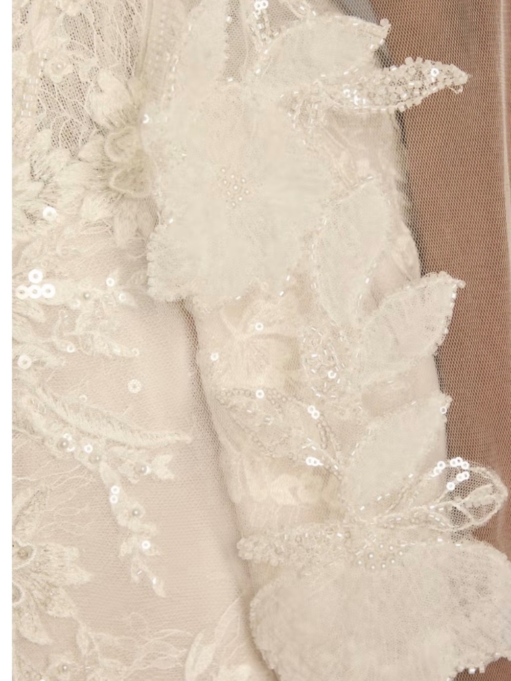 David’s bridal floral cathedral veil